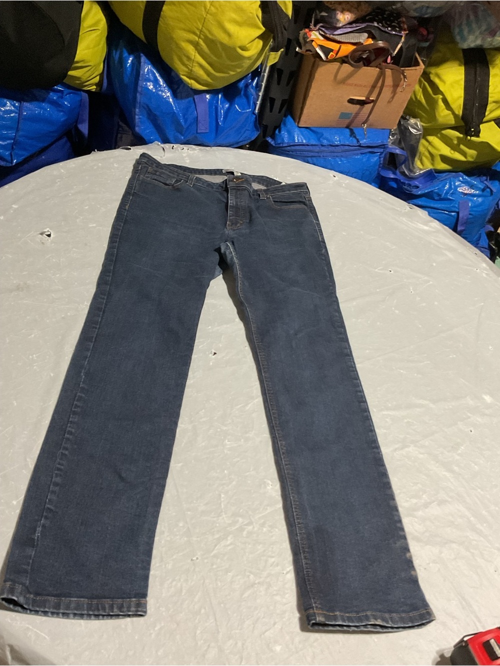 Classic Straight-Leg Jeans in Dark Indigo